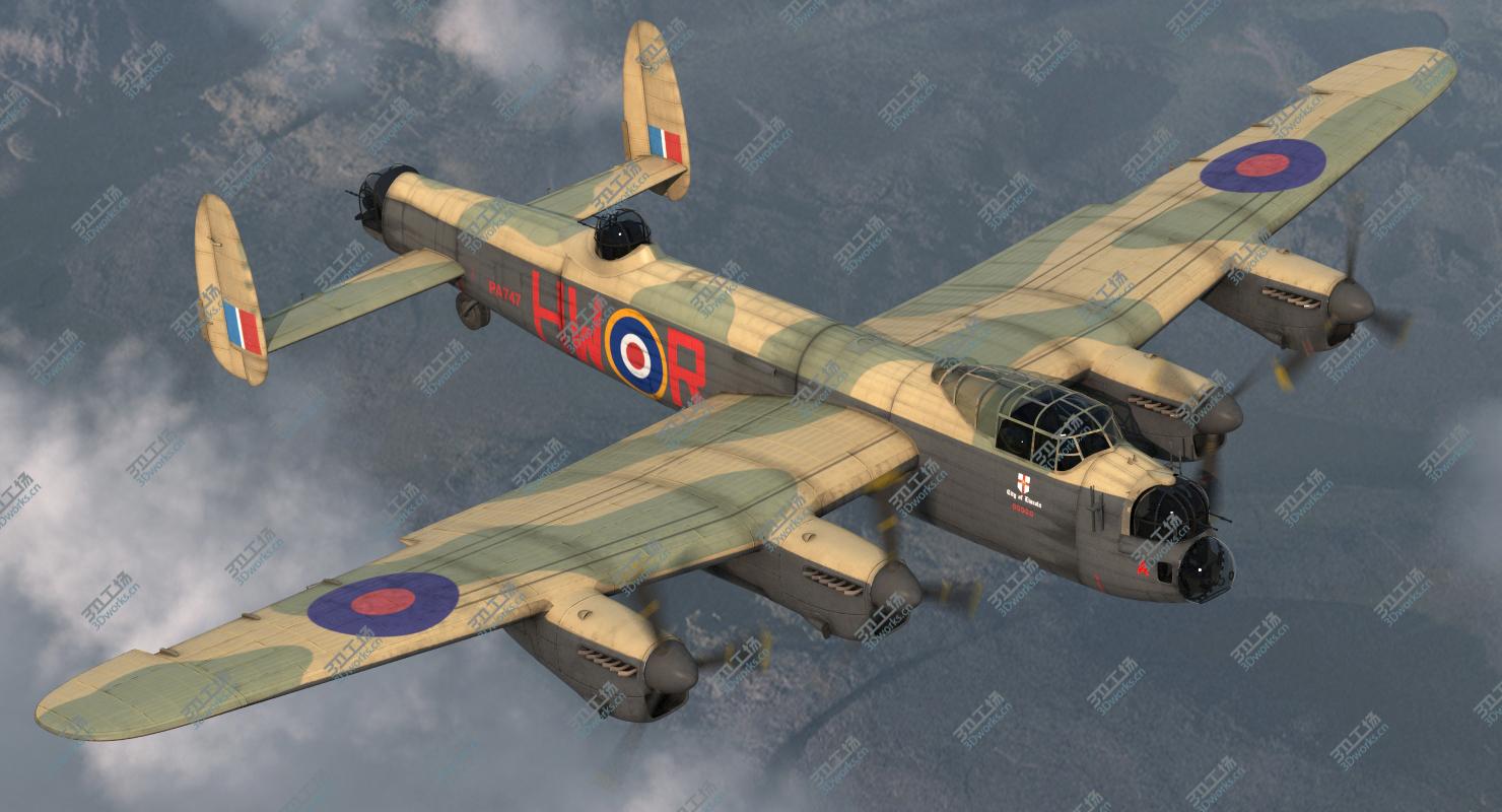 images/goods_img/202104021/3D model British Heavy Bomber Avro Lancaster WWII/5.jpg